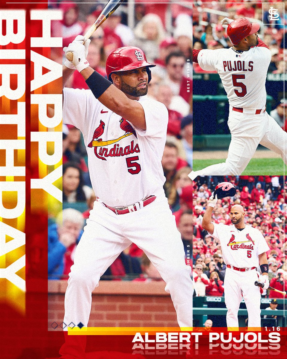 Cardinals's tweet image. Happy Birthday, Albert! 👑