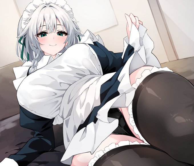 ちら見せ咲夜さん!!!(1/2) #東方Project