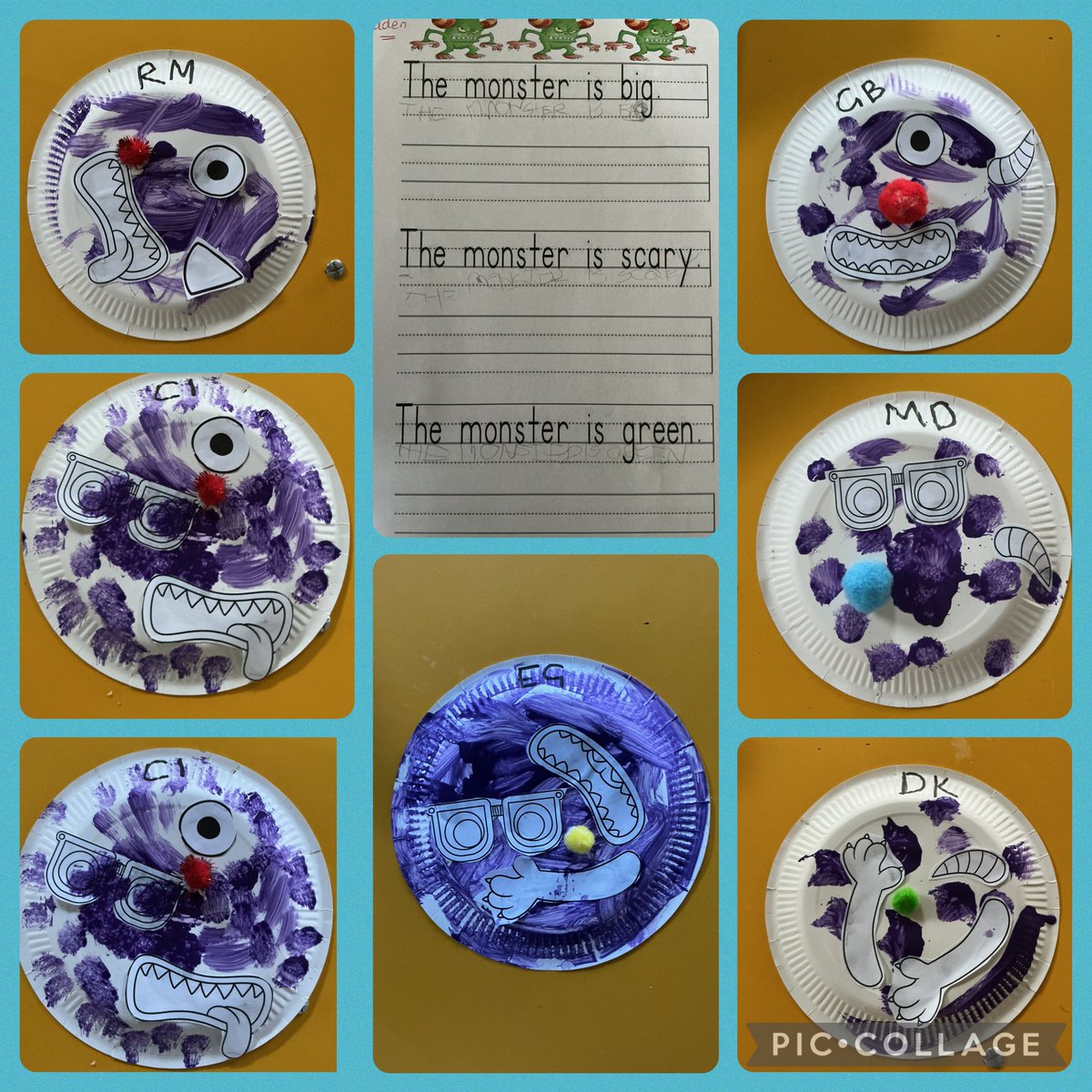YsgolHenFelin's tweet image. A monster of a day in Dosbarth Glas! 🐉 We explored the letter M, met Grendel, felt his “slimy skin” with slime, and even popped to the shops to get ready for tomorrow’s baking adventure! 🍪 #YHFDosbarthGlas #LearningIsFun