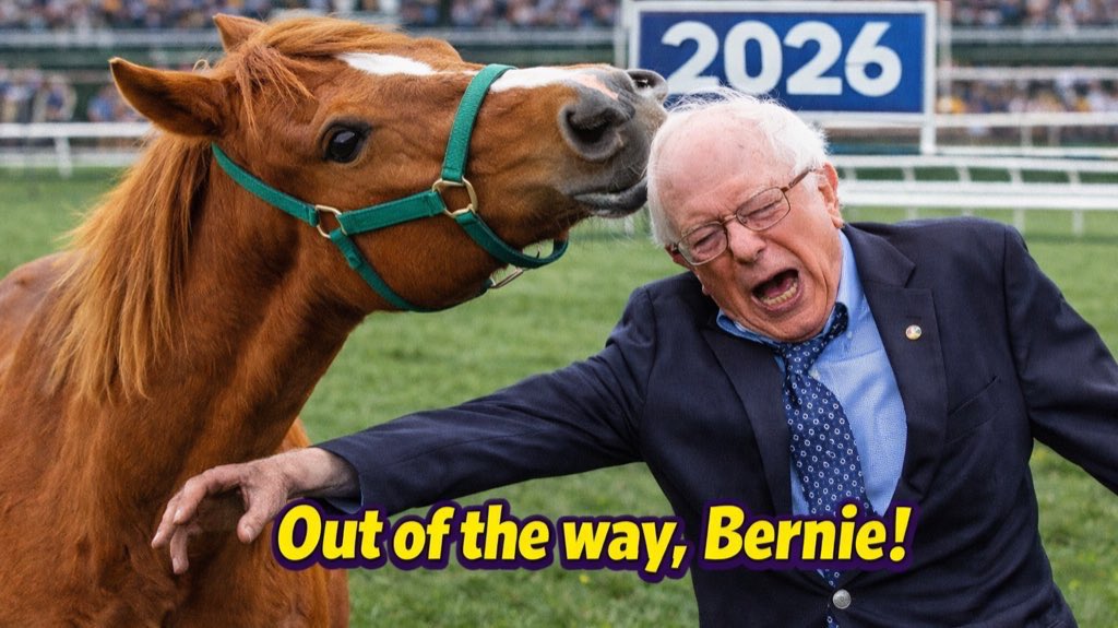 Out the way Bernie, you soviet sleeper agent 🕵️‍♂️🐎