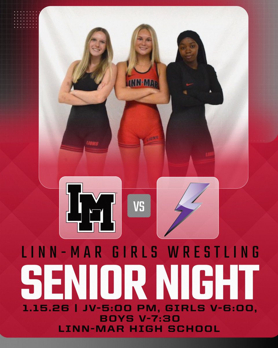 🚨MEET DAY🚨
🤼‍♂️ vs. Iowa City Liberty
🏟️ Linn-Mar High School
⏰ B/G JV-5:00pm, Girls Varsity-6:00pm, Boys Varsity-7:30pm
