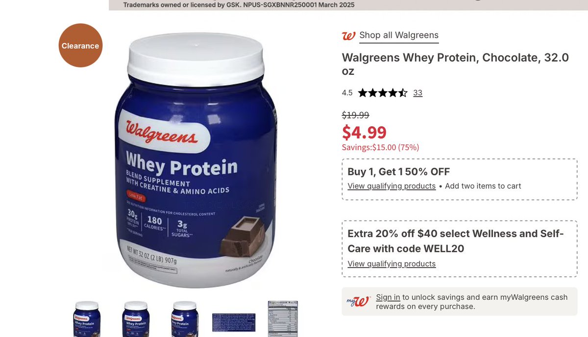 thedealsguy_'s tweet photo. $4.99 WHEY PROTEIN CHOCOLATE  
Plus Buy 1 Get 1 50% OFF

https://t.co/eSBB6QGmmx https://t.co/53z6UOtJXd