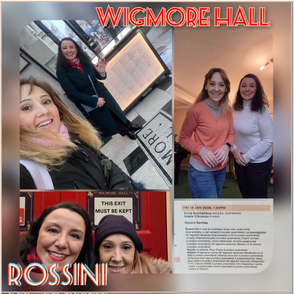 AnnaBonitatibus's tweet image. Here we are, ready and at the service of one of the most important personality of the 19th century: Gioachino the person, before Rossini the composer; a program that brings together his thoughts and emotions set to music.
TOMORROW 16.01.2026, 1:00PM, at the glorious Wigmore Hall!