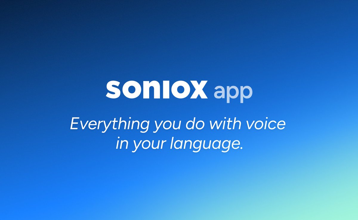 Today we’re extending the Soniox App 🚀

The Soniox App is now one unified app:
🧠 Smart Scribe
🌍 Translator
⌨️ Voice Typing

One app. One subscription. Everything you do with voice in your language.

What’s new:
📱 Voice Typing on mobile (iOS)
🖥️ Voice Typing on desktop (macOS