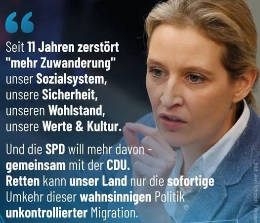 Sie hat recht...Deutschland braucht eine neue politische Führung 💙