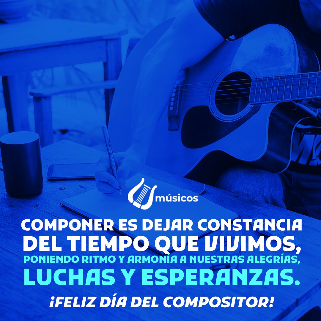 Feliz Día del Compositor, a quienes convierten emociones en melodías y hacen que la música siga contando historias que nos acompañan siempre. 🎶✨