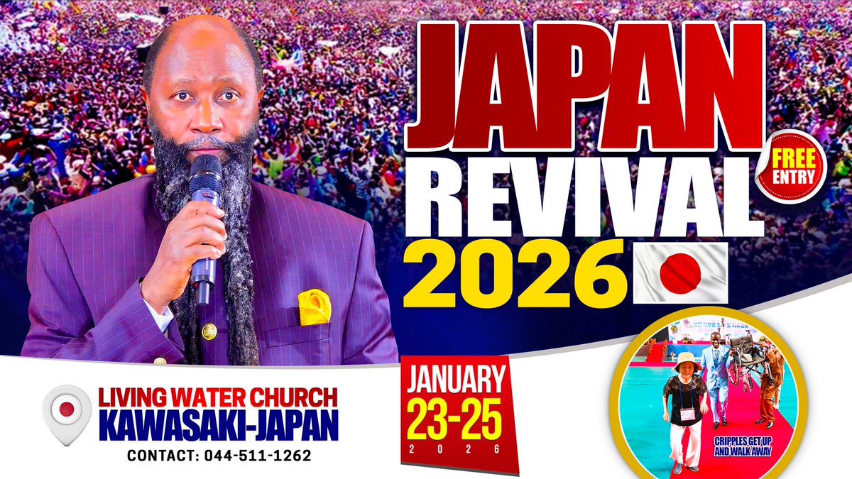 COMING UP!

Japan Revival 2026
Prepare the way, The MESSIAH is Coming