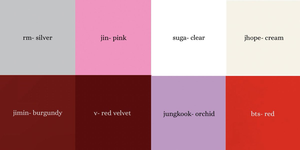 jmslost's tweet image. essas são as respectivas cores dos vinis de ARIRANG