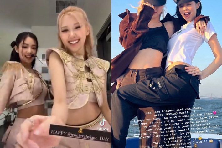 jennierosies's tweet image. “happy b-day wifey!”
“HBD my love”
“happy birthday to this pretty pretty unni”
“have the sweetest birthday loviee”
“happy jennierubyjane day”
“dear the hottest girl out there, happy jendawg day!!”
“love you with all my heart, happy jendeuk day”
“JENNIE’S!! 🥰THIRTY &amp;amp; FLIRTY🥰”