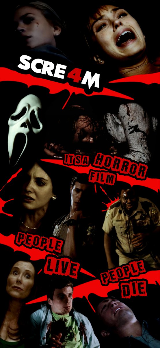 Scream 4 'Horror Film' phone wallpaper - #138.

A new wallpaper created daily from some of the best moments &amp; memories from all 6 Scream movies, in order.

Click the notification bell if you don't want to miss any. Thanks for your likes/reposts!

#Scream4 #HorrorFam #Scream7