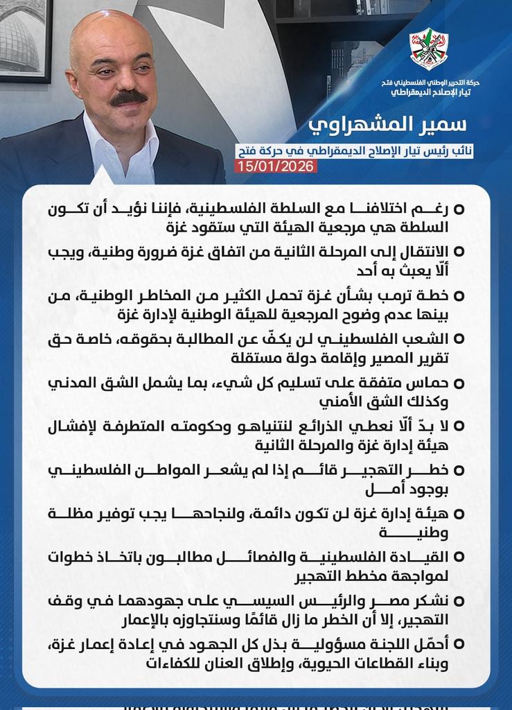 #تيار_الإصلاح_حركة_فتح
#سمير_المشهراوي