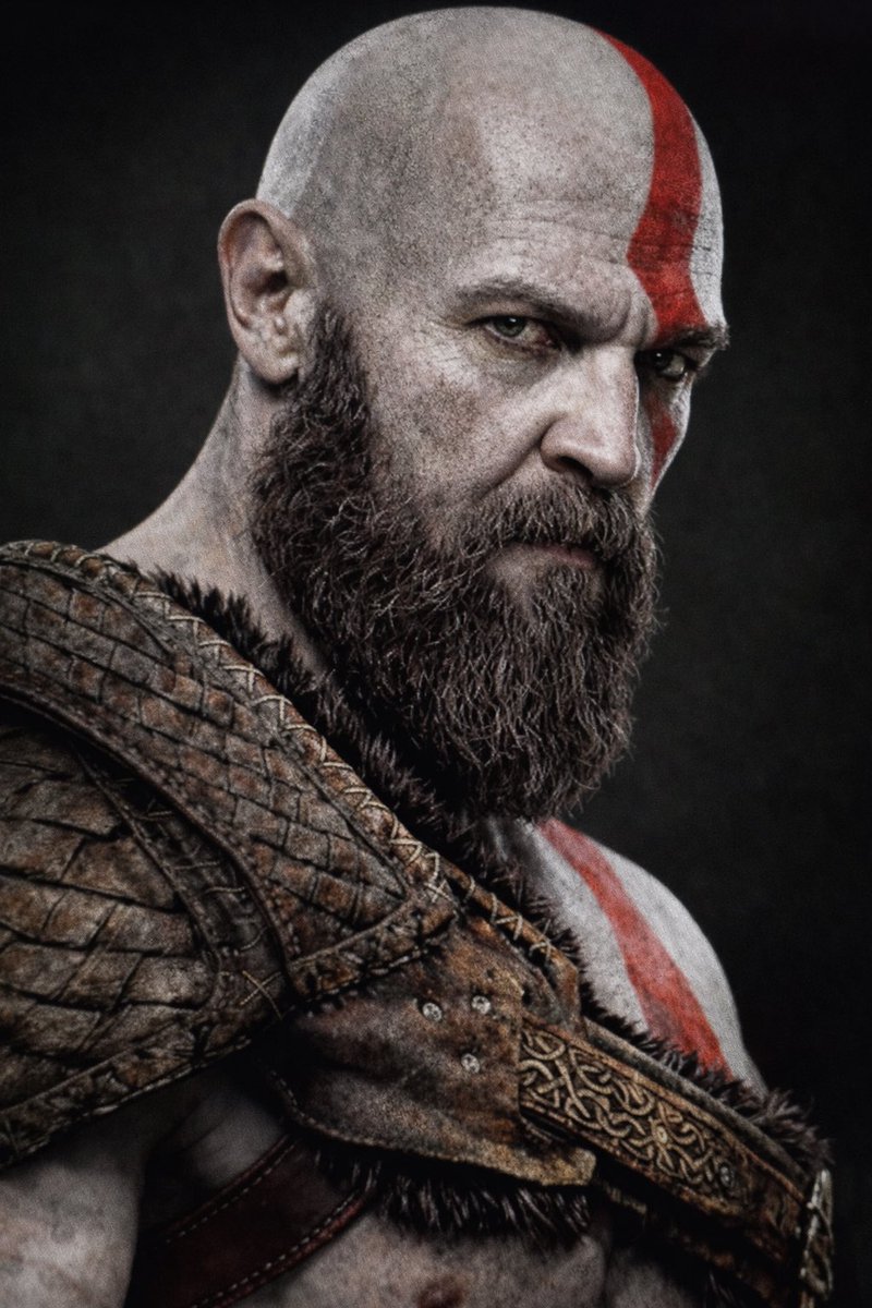 JacobAE99's tweet photo. #christopherjudge would NEVER have made a good live action Kratos. I understand he’s got the voice but that is quite literally all. Hurst has the physique, the height, and the range to play Kratos perfectly. Just look at these photos😭 it’s PERFECT https://t.co/yuxVm0Mmgc
