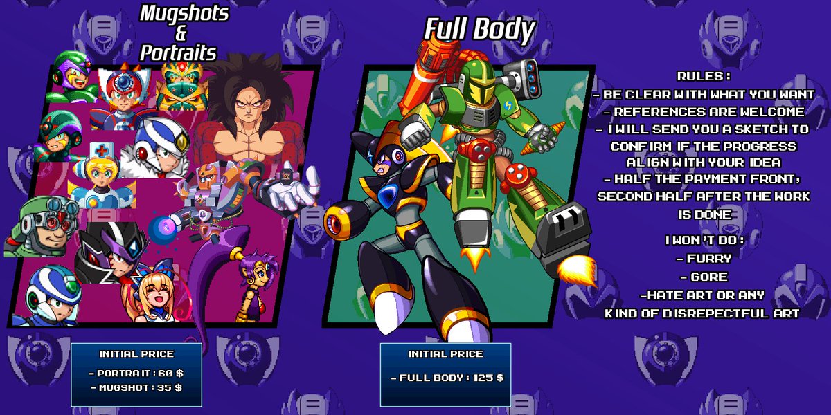 I really hate asking like this, especially when I’m almost done with a heavy batch of projects, but my parents are struggling with bills and I want to help. Because of that, I’m opening 3 commission slots for mugshots or full-body artworks only. Any support is appreciated🙏