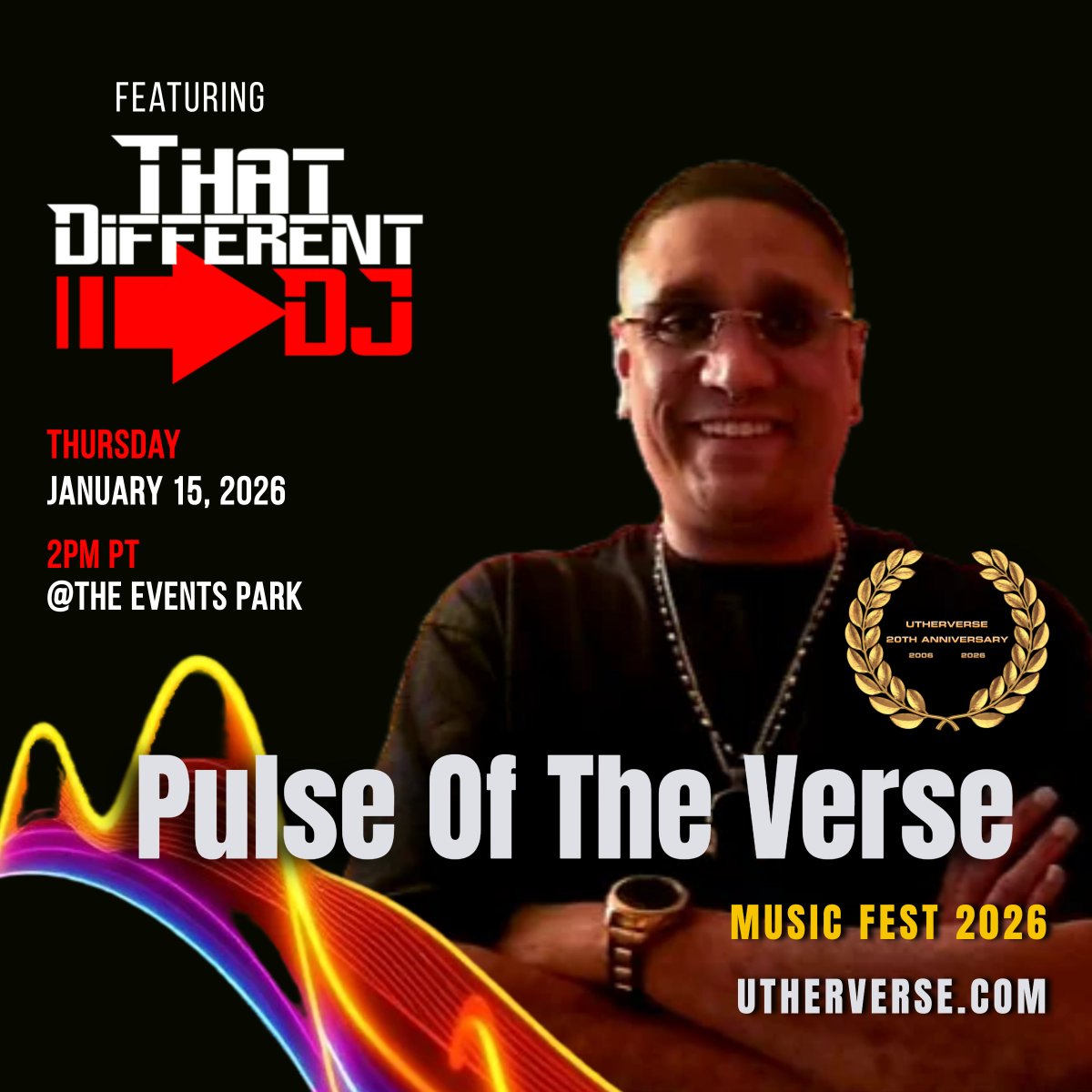 RedLightCenter's tweet image. It starts today.

That Different DJ kicks off Pulse of the Verse today at 2:00 PM PST.

20 Years Strong. Classic Is Back.
Live DJs, real crowds, and Classic energy in the OG Metaverse.
VIP access, Ray giveaways, and sponsored prizes during the show.

👉 Log in and feel the Pulse…