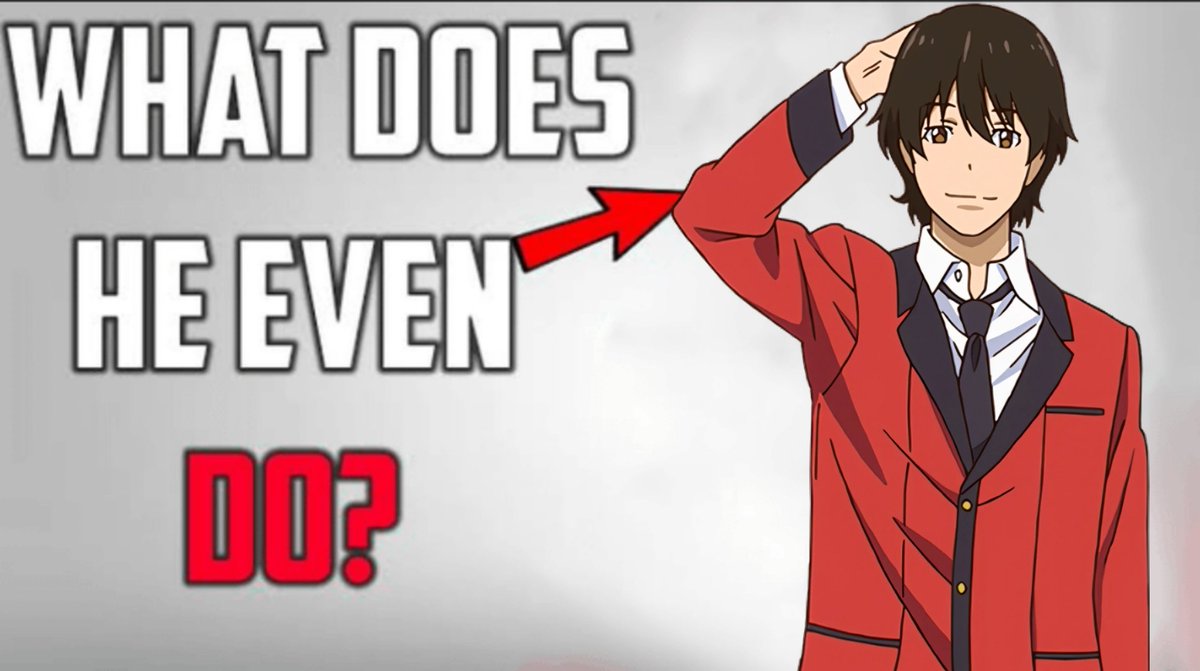 femme_seme's tweet image. saw my sister watching kakegurui and realized i completely forgot that this guy was technically the main character