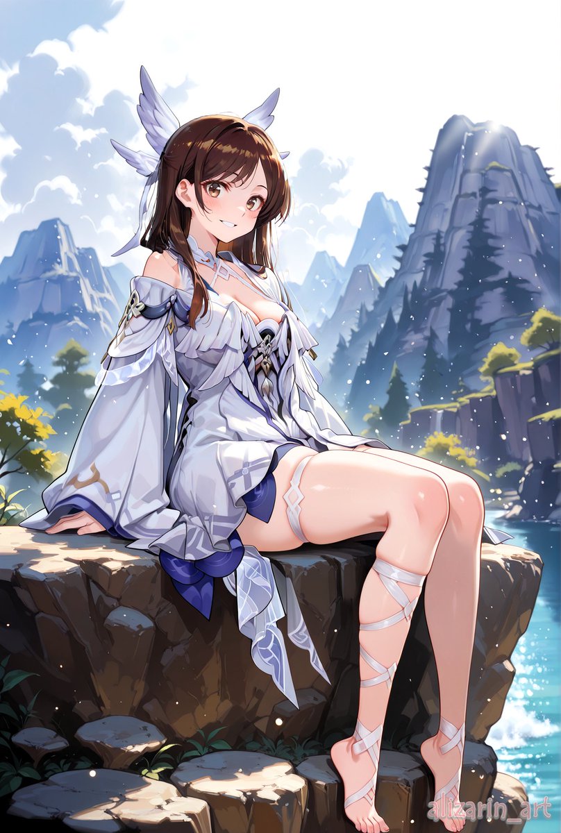 ダイアモンド 千鶴 PR+ Chizuru trying on Columbina's outfit. 🕊🕊️ コロンビーナの衣装を