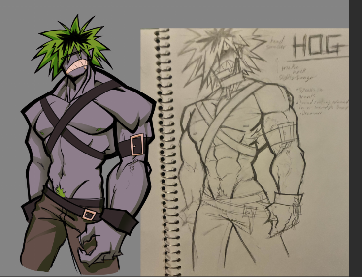 Splootulu's tweet photo. minor redesign? getting better at drawing dudes https://t.co/tbQOKaL1dV