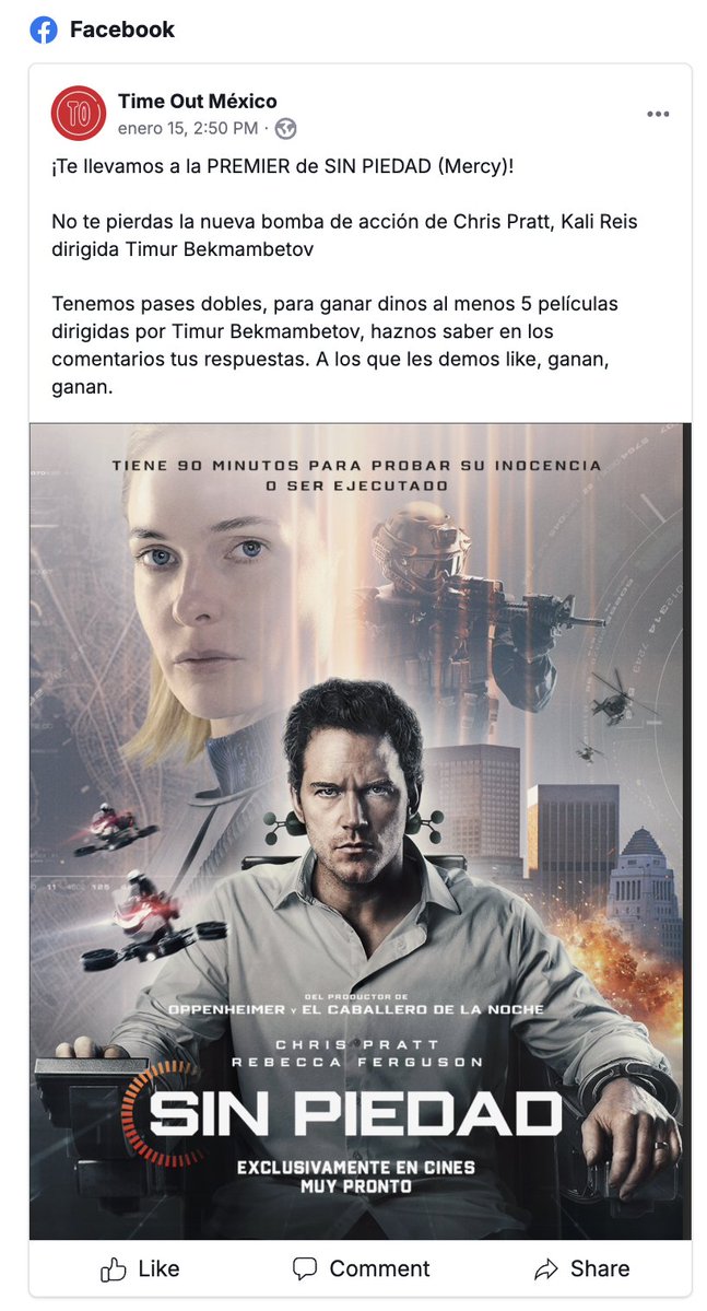 TimeOutMexico's tweet image. Ojo aquí, mis cinéfilos.