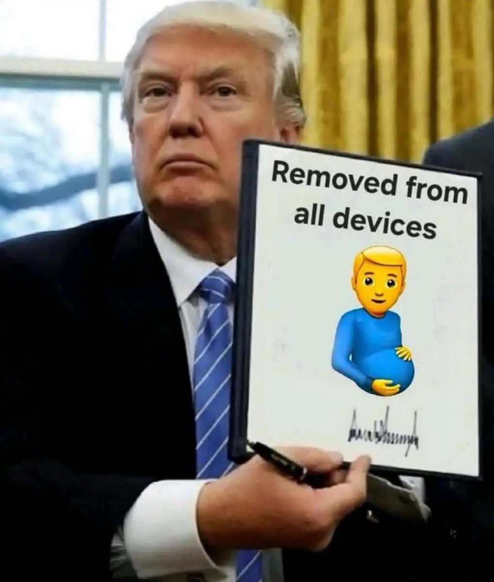 The pregnant man emoji should be removed.