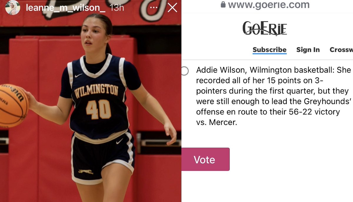 Coach__Strick's tweet photo. Supposed to be in last night, but plans changed. Still gonna hype her up🙌

When she was an 8th grader with her rec specs on, I’ll bet she never thought she’d become a POW nominee🏀

Nor a starter in a game between #1 + #5 in the state😤

But here we are! SO proud of you Addie🥹 https://t.co/rlqg6Nzclc