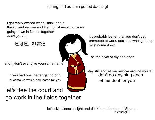 4chan shows me once again that I know zilch about Chinese philosophy: