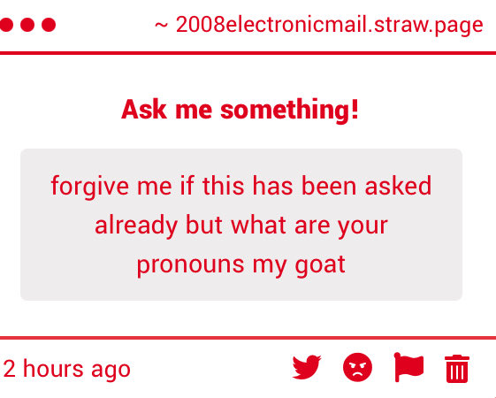 _electronicmail's tweet image. I am 2008 Electronic Mail (2008EM) but.           

Never refer to me