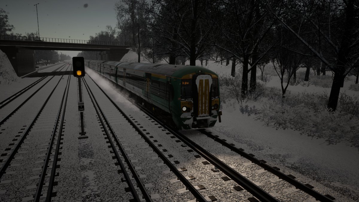 Reecy211994's tweet image. #BrightonMainline @SouthernRailUK  #RailShot #Screenshot @dovetailgames  @RivetGames @SkyhookGames