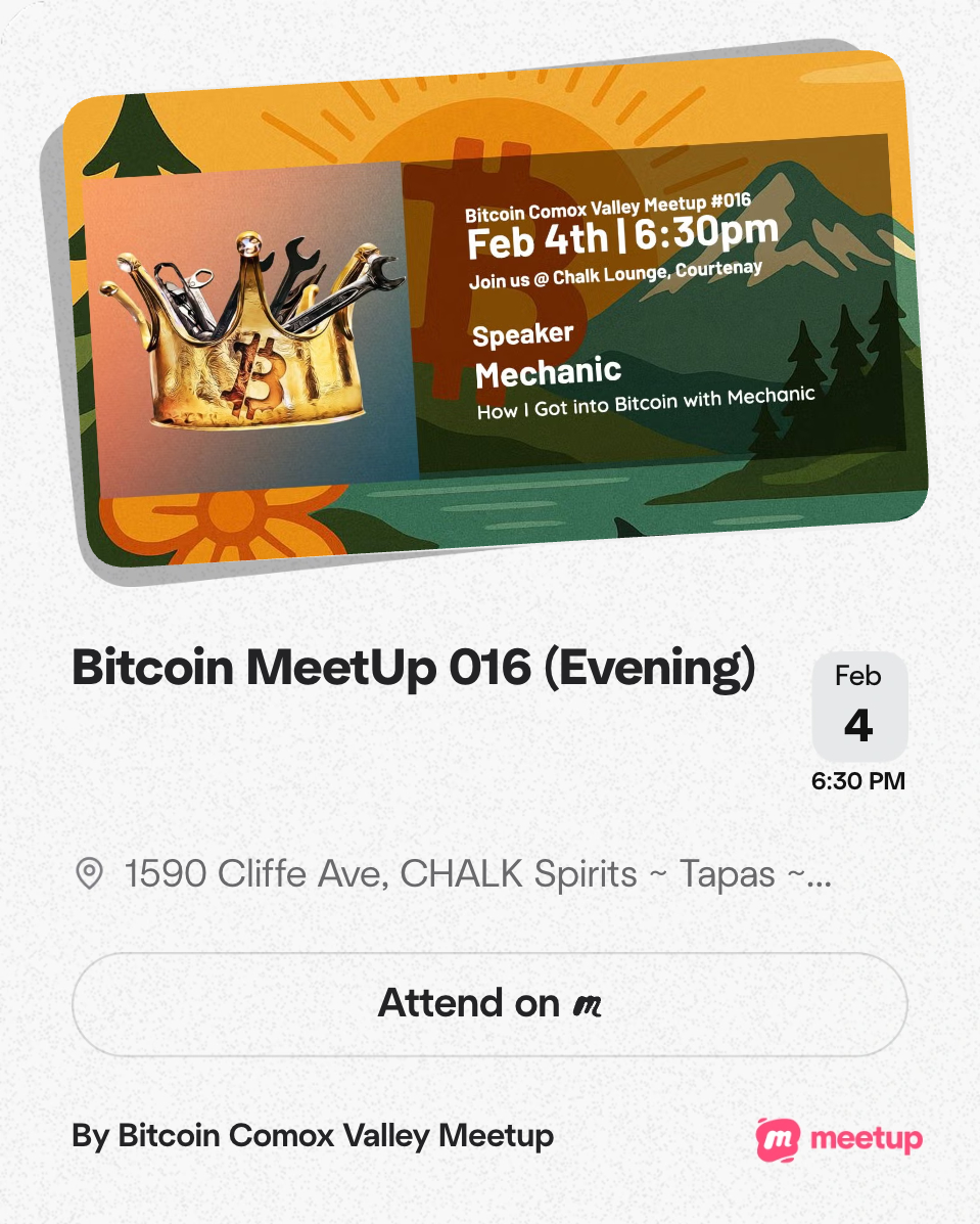 BITCOIN VALLEY (@BTCComoxValley) / Posts / X