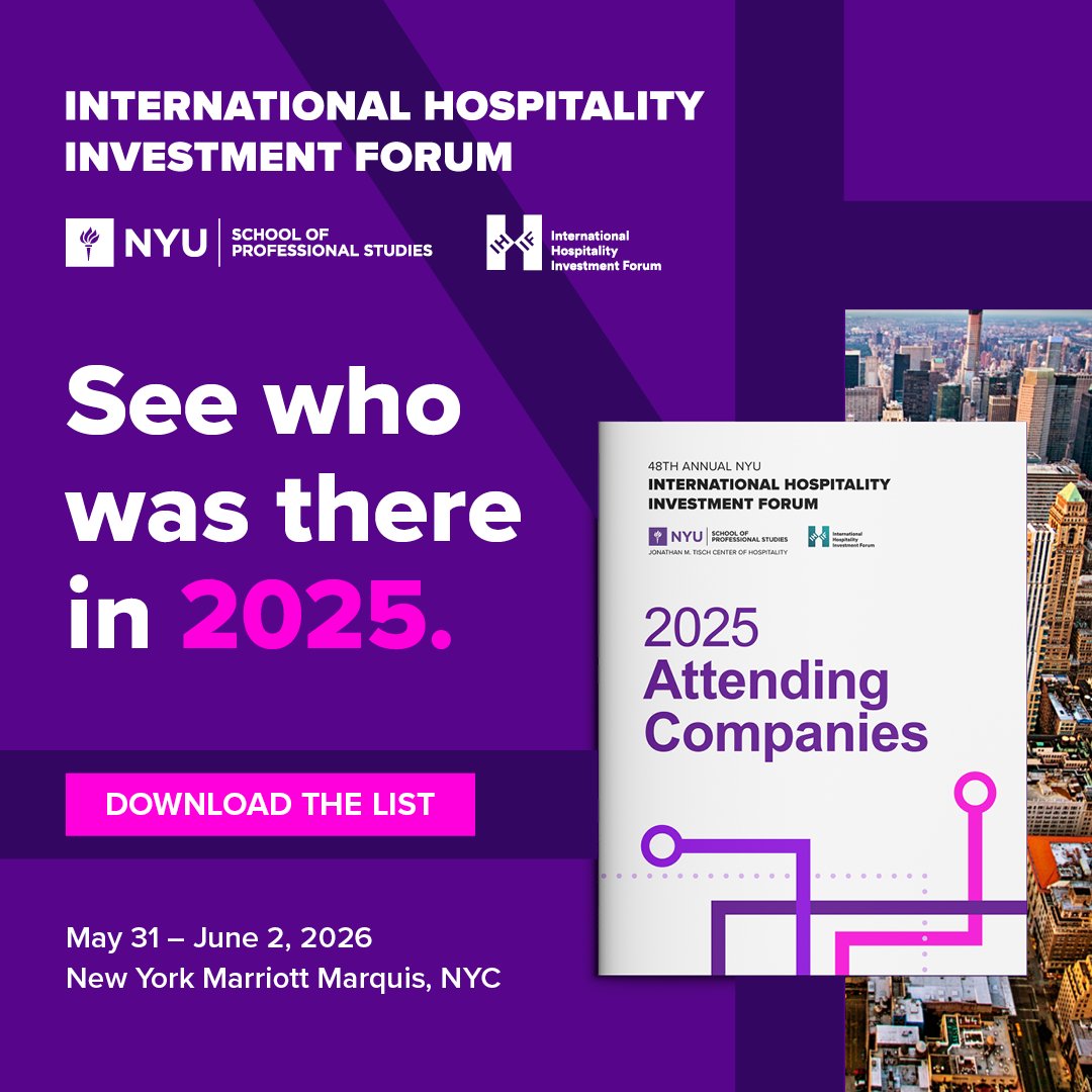 NYU International Hospitality Investment Forum tweet media