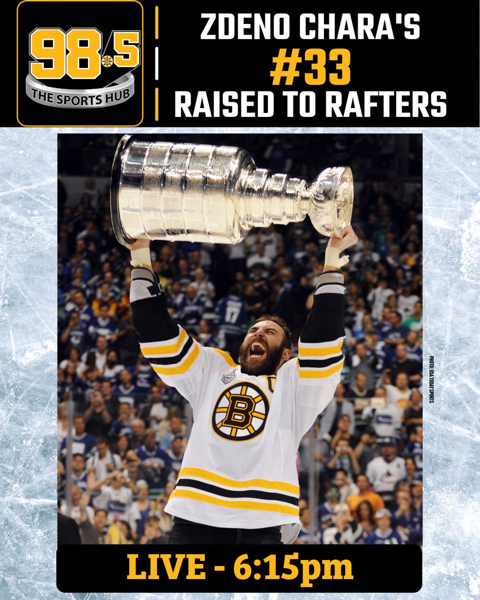 985TheSportsHub's tweet image. 🚨 PROGRAMMING NOTE: We will carry Zdeno Chara's number retirement ceremony tonight at 6:15pm