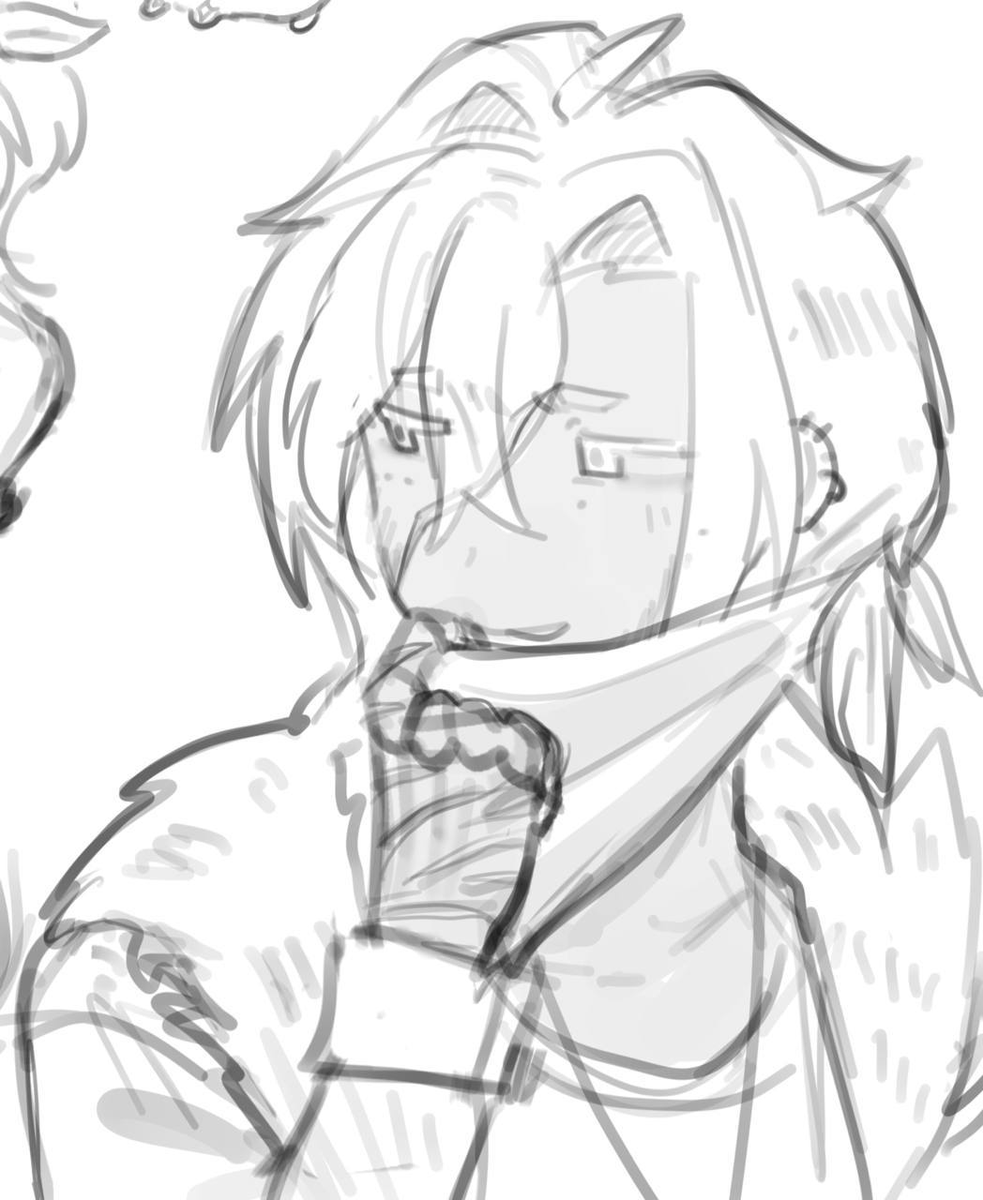 Ev3ll_3's tweet photo. stupid sketch stuff 
 first is my sonaaaa,seconddd is my new oc and last is sharpness with jude plush .i don't really have time to draw im crine https://t.co/RT2BdwJJYr