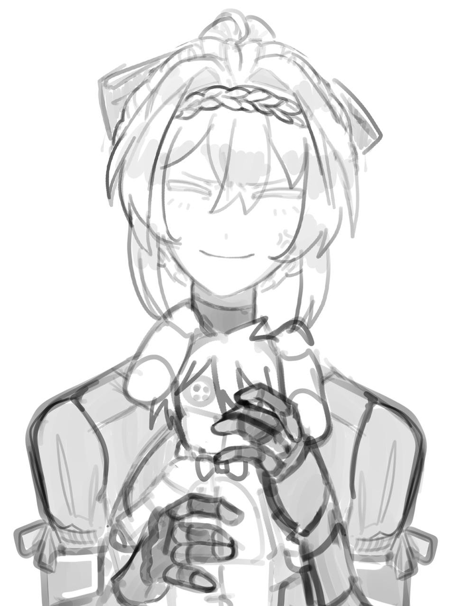 Ev3ll_3's tweet photo. stupid sketch stuff 
 first is my sonaaaa,seconddd is my new oc and last is sharpness with jude plush .i don't really have time to draw im crine https://t.co/RT2BdwJJYr