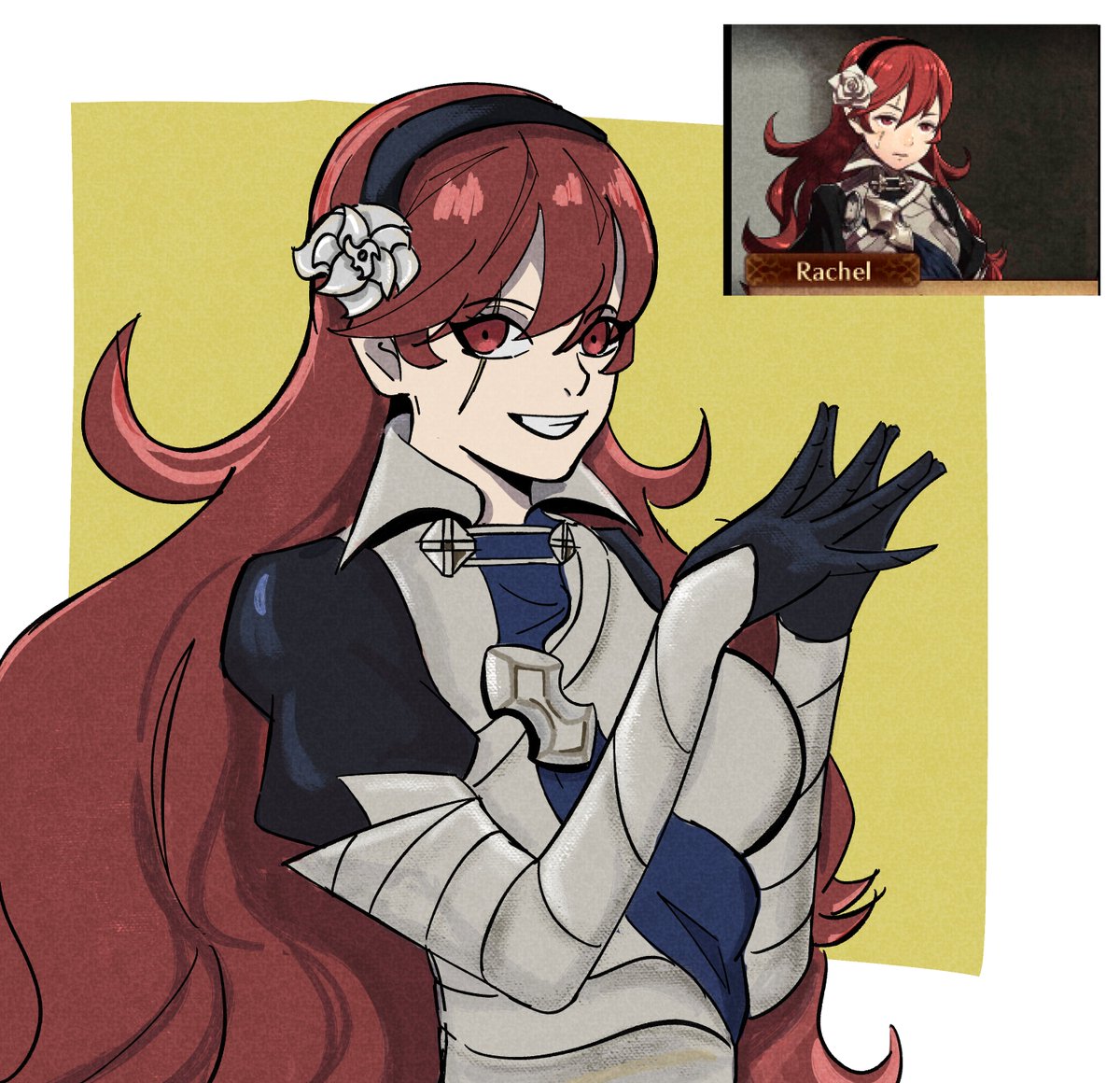 G_Stingray2's tweet image. I'm playing Fire Emblem Fates and I had to draw my character. 

Rachel..! 

#FE #FireEmblem