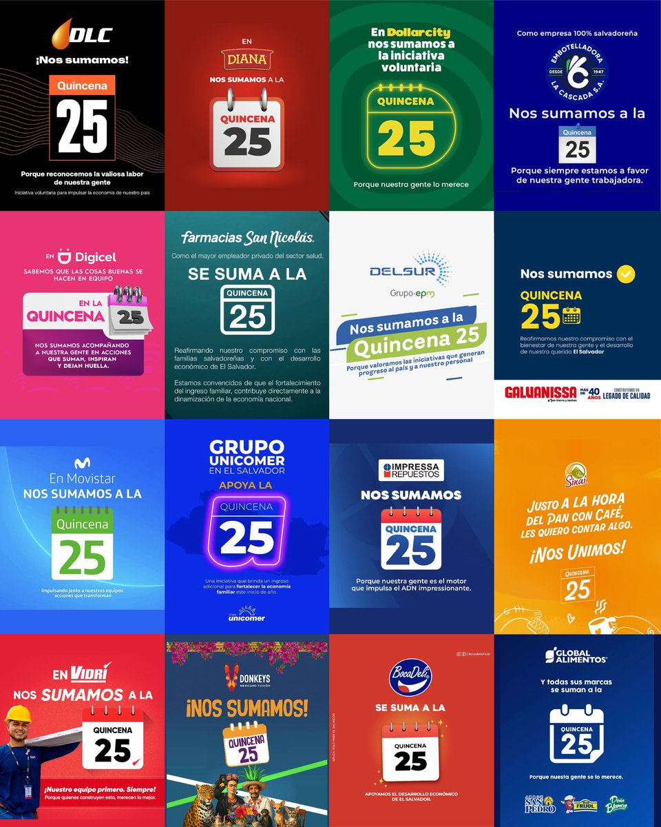 nayibbukele's tweet image. Gracias a las miles de empresas que se han sumado voluntariamente a la Quincena 25.

Juntos, entre gobierno, empresa privada y trabajadores, vamos a sacar adelante a nuestro país.