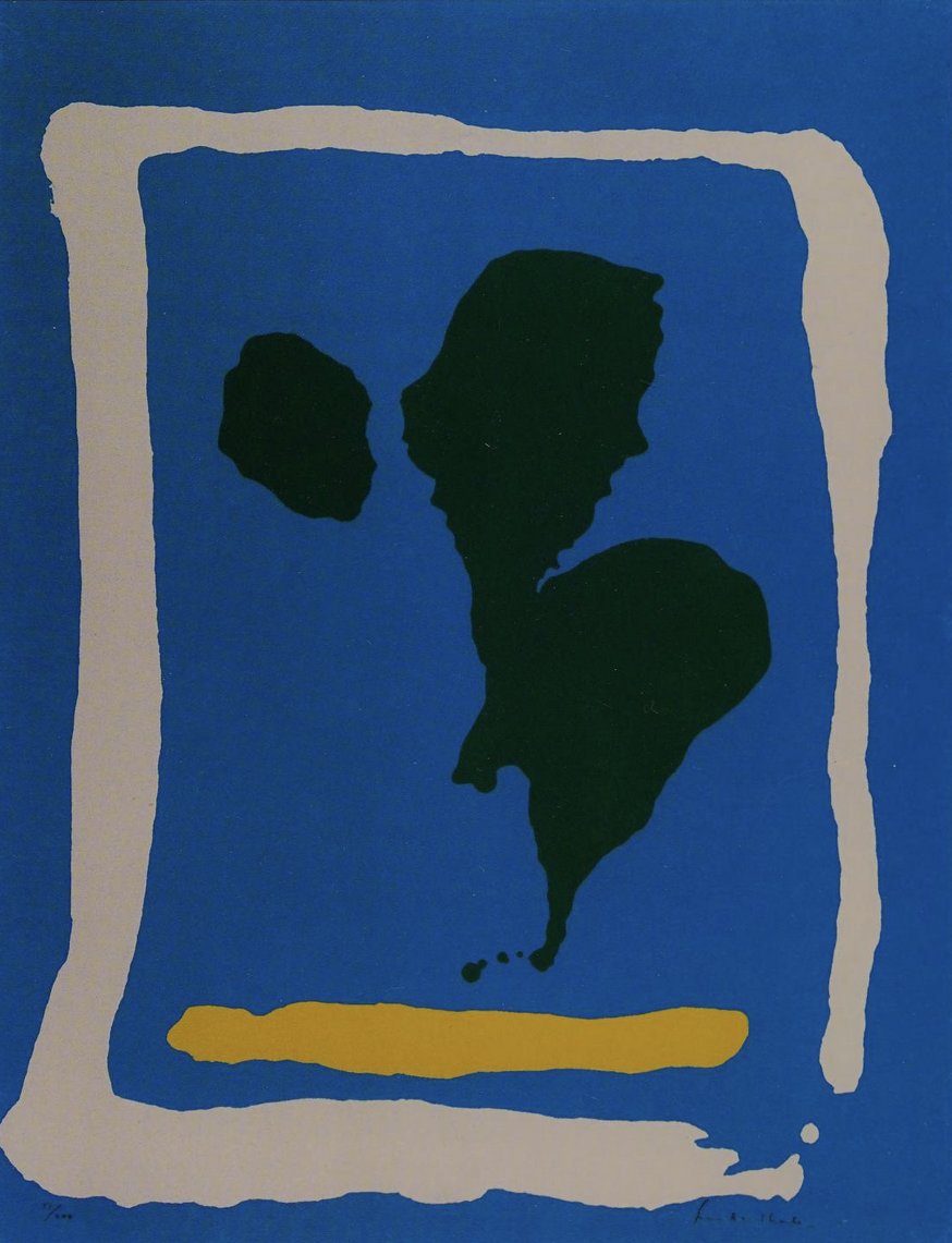 Luigibg's tweet image. Helen Frankenthaler, Air Frame, from the New York 10 portfolio, 1965