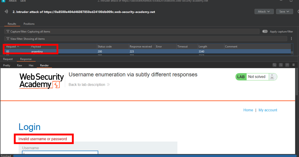 StellaObatoye's tweet photo. Day 15
Happy Thursday!

Completed a lab on @PortSwigger  .
Lab: Username enumeration via subtly different responses

Also started a tutorial video on Creating API Gateways. https://t.co/KOeOPa2wYt