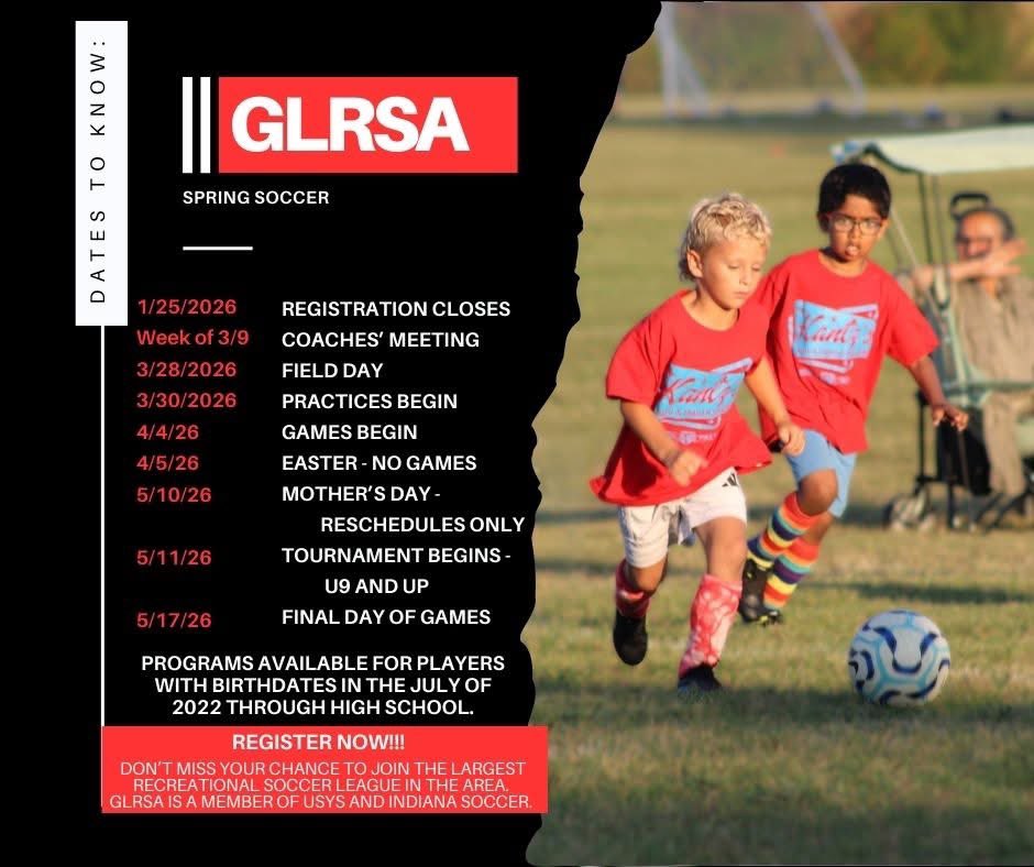 GLRSAsoccer's tweet photo. Registration closes Jan 25th. Spring soccer is right around the corner and you don’t want to be left behind. Sign up today. https://t.co/JLGoNyh5XV