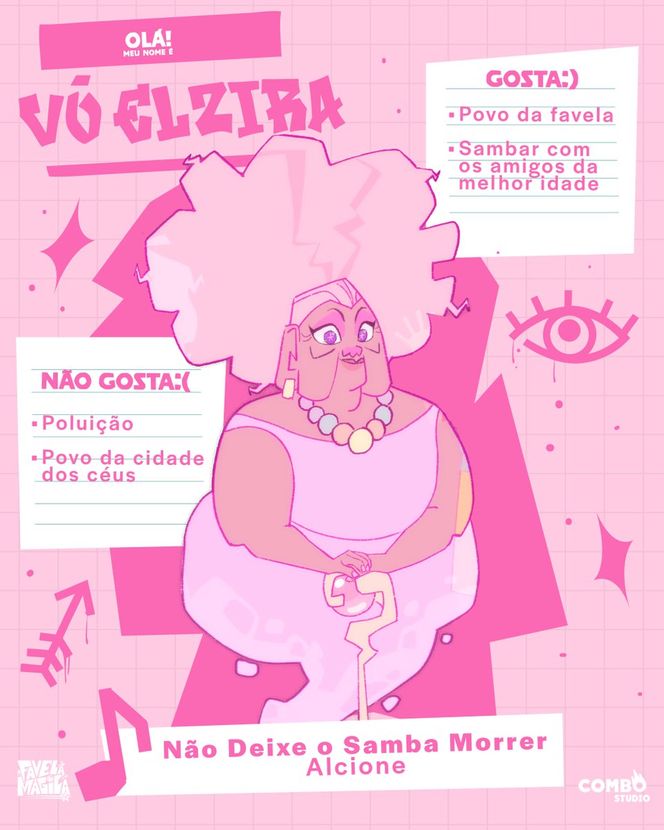 leoceszar's tweet image. com vocês, o BONDE DA SASHA ⭐

CURIOSIDADE: Na minha monografia do TCC de Favela Magica, quando falei sobre design de personagens eu referenciei o artista @caiomartinsart . E agora, dentro do Combo Studio,  chamamos o próprio Caio para fazer o design novo dos personagens!