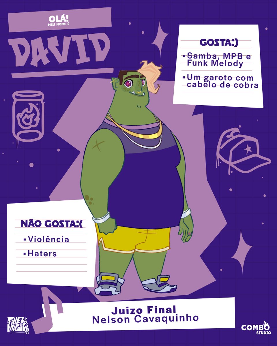 leoceszar's tweet image. com vocês, o BONDE DA SASHA ⭐

CURIOSIDADE: Na minha monografia do TCC de Favela Magica, quando falei sobre design de personagens eu referenciei o artista @caiomartinsart . E agora, dentro do Combo Studio,  chamamos o próprio Caio para fazer o design novo dos personagens!