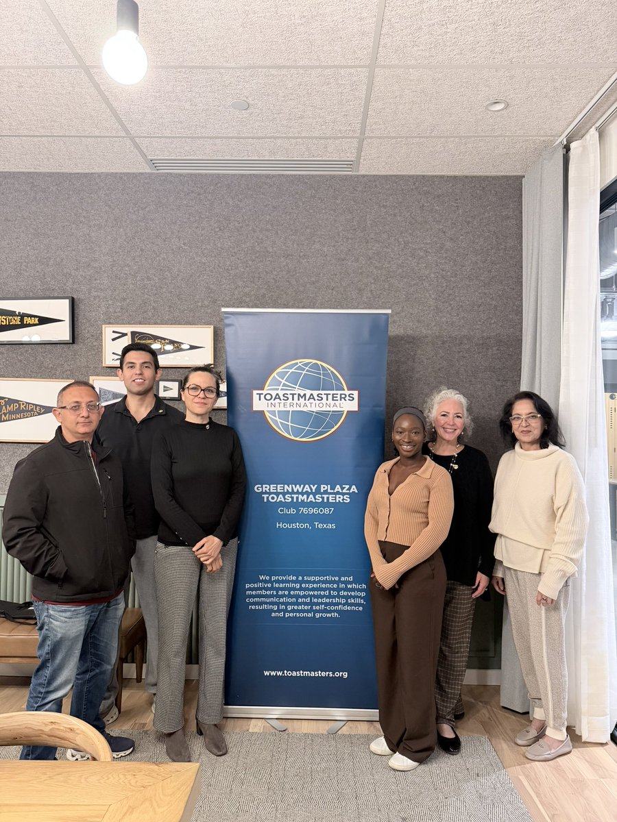 ✨ There’s something truly powerful about pausing the busyness of the week for just one intentional hour, an hour dedicated to growth, confidence, and connection.

Today marked our second meeting of the new year at Greenway Plaza Toastmasters, and once again, that hour reminded