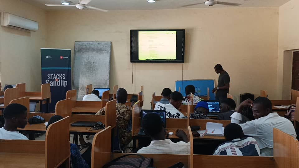 sandlip_oasis's tweet photo. The ongoing Sandlip X Stacks boot camp at Federal University Wukari, Taraba State is truly a fulfilling moment for us. The enthusiasm to learn and build from our student participants? That means absolutely everything to us. 

We are planting a seed that will blossom into something beautiful and impactful  in the nearest future. 

A sneak peek into our learning sessions ���🤗😊

#SandlipOasis
#BuildOnBitcoin
#Stacks
#BlockchainBootcamp
#Web3Taraba
#CampusAmbassadorProgram
#FederalUniversityWukari