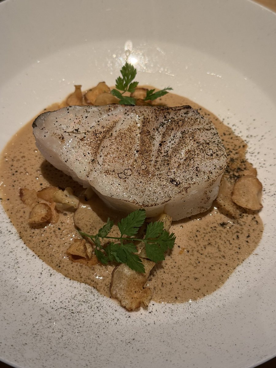 Pucksnacket's tweet photo. HILLENBERG x Linnea Jarnrot
Råbiff i crustad, crudo på hälleflundra, torskrygg med espresso- & tryffelsås samt mandelkaka med körsbär & amaretto.
HILLENBERG by Niklas Ekstedt
#Hillenberg #NiklasEkstedt #FineDining #SvenskMat #Gastronomi https://t.co/enNVl0ubDf