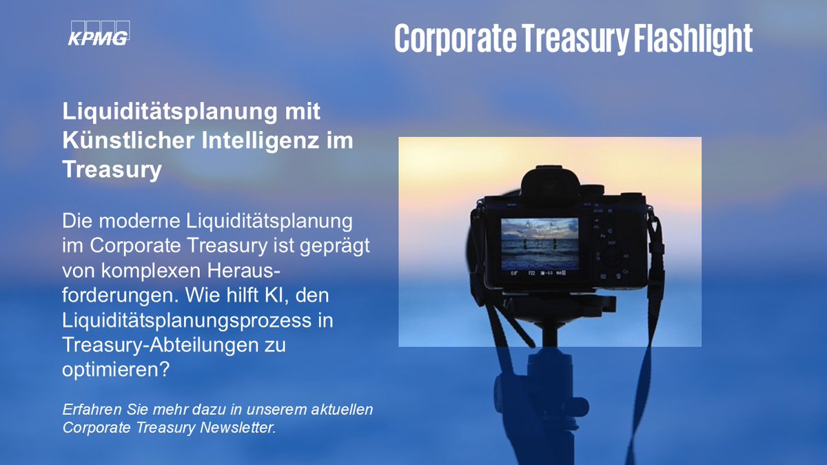 Die moderne Liquiditätsplanung im Corporate Treasury ist geprägt von komplexen Herausforderungen. Wie hilft KI, den Liquiditätsplanungsprozess in Treasury-Abteilungen zu optimieren?

#corporatetreasury #treasury kpmggermany.smh.re/05F1