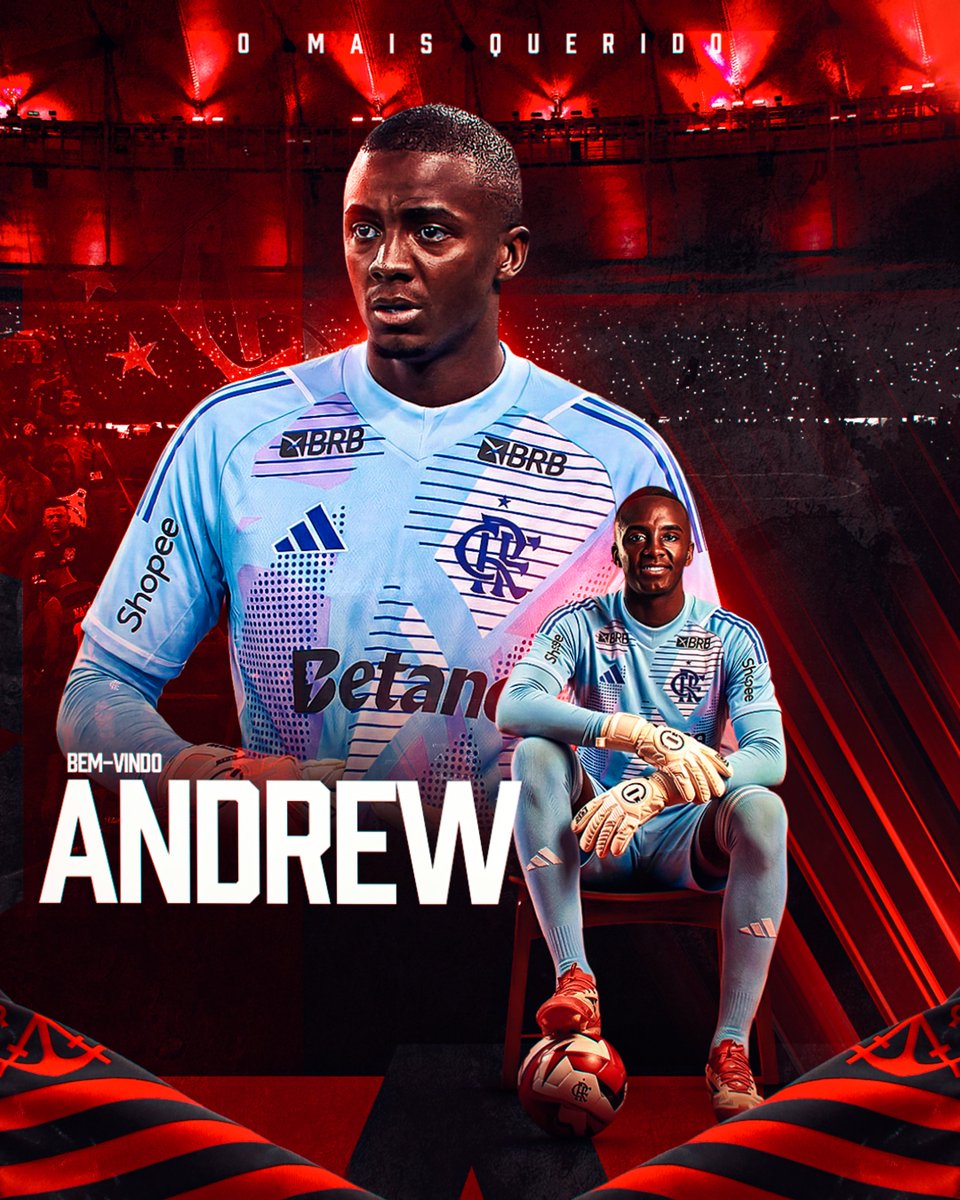 Flamengo's tweet image. #BemVindo, Andrew! O Mais novo reforço do Mengão chegou. Desejamos muito sucesso, defesas e conquistas, PAREDÃO! 🧤