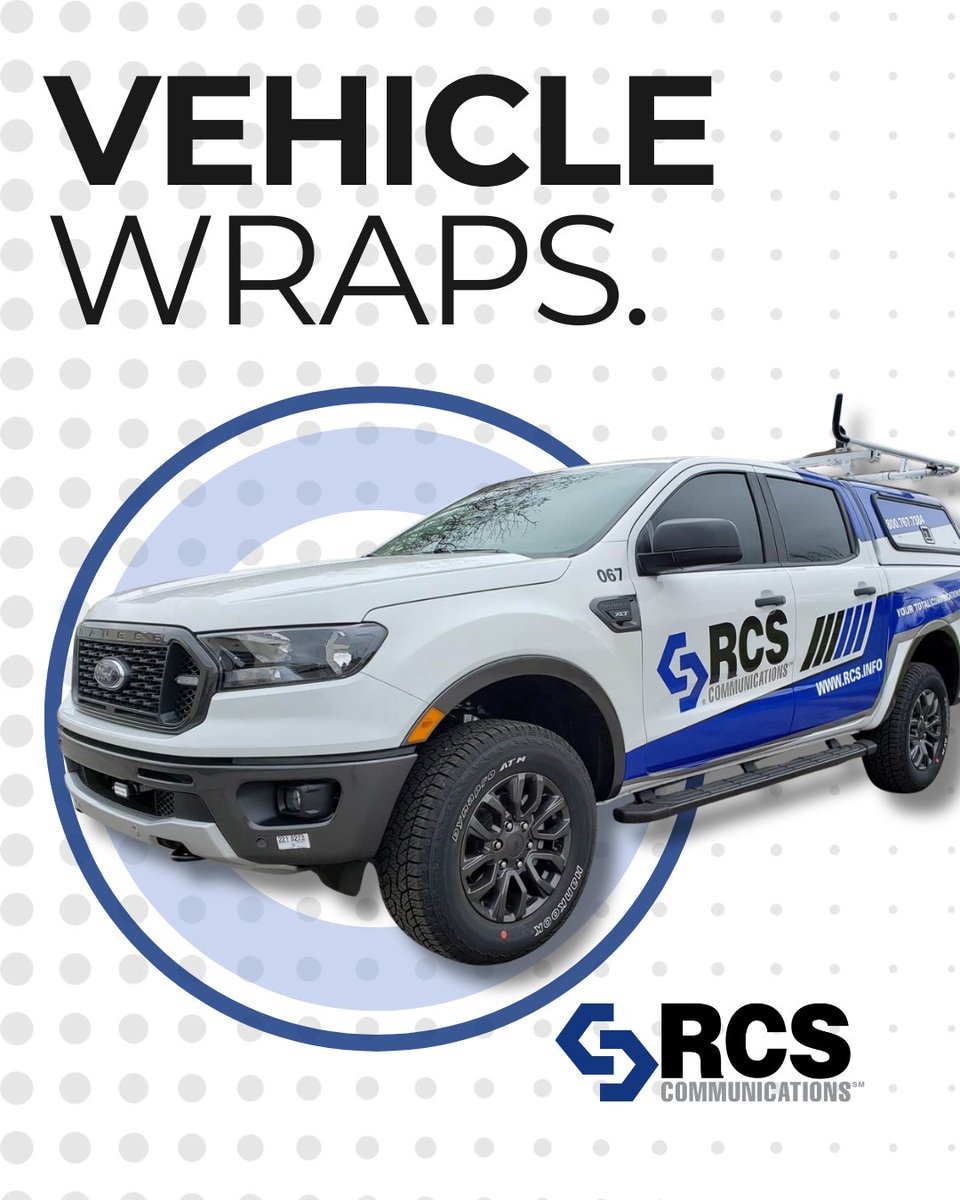 rcsinfo's tweet image. Custom vehicle wraps from RCS Communications make your team stand out on the road. Protect your vehicles, showcase your brand, and make a bold impression everywhere you go.

#FleetBranding #VehicleWraps #MobileMarketing #ProfessionalFleet #RCSCommunications