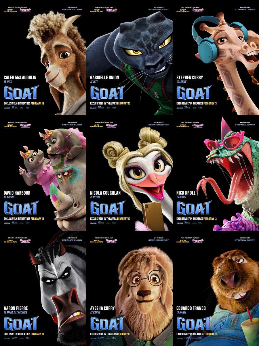 Goatz Character 📣 Make some noise for the characters of GOAT 📣 From the artists that ...