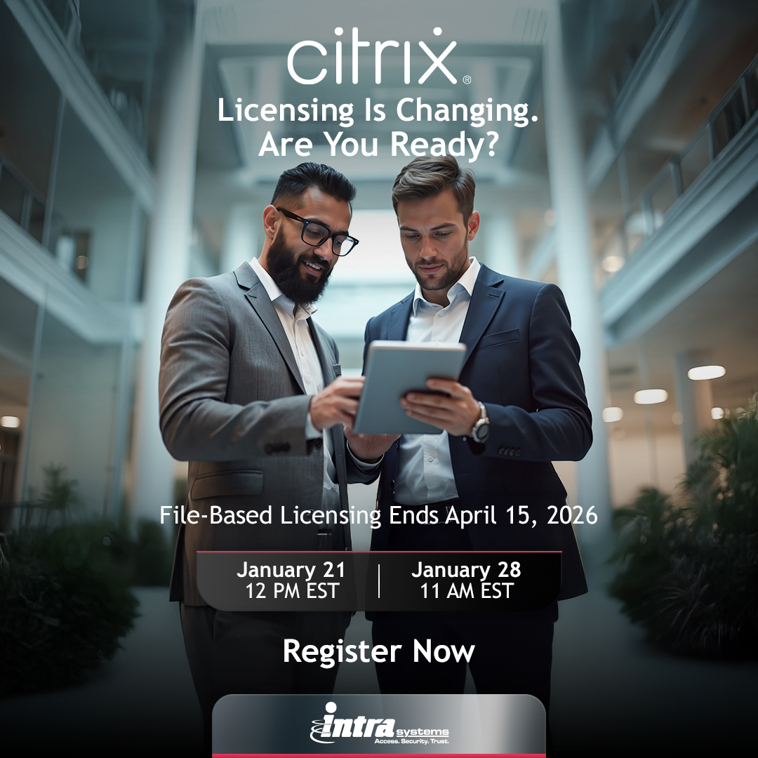 Citrix customers: File-based licensing is ending April 15, 2026. Make sure you’re ready for License Activation Service (LAS). Join our free webinar Jan 21 (12pm ET) or Jan 28 (11am ET).

hubs.la/Q03_11TH0

hubs.la/Q03_115h0