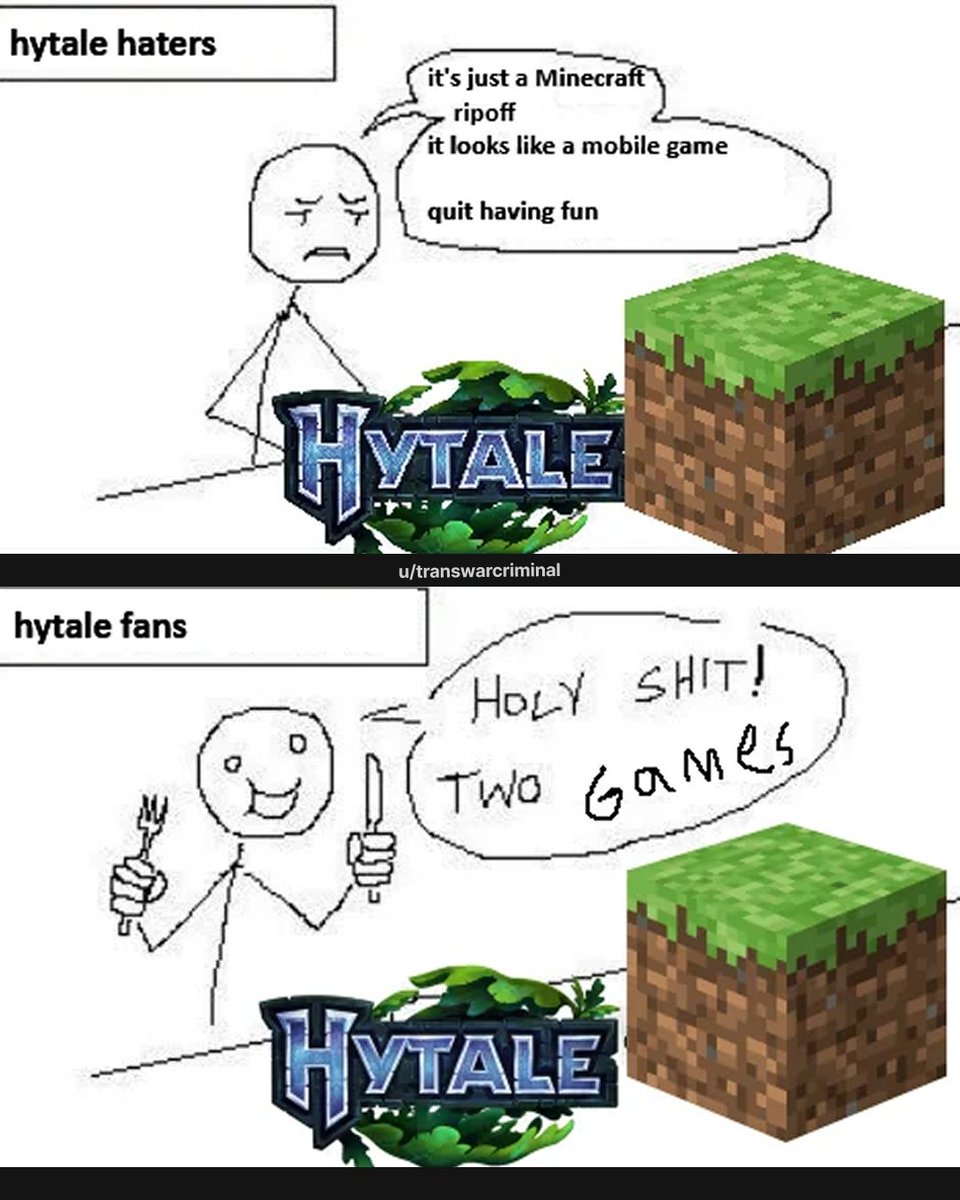 HytaleAlerts's tweet image. Which side are you on?