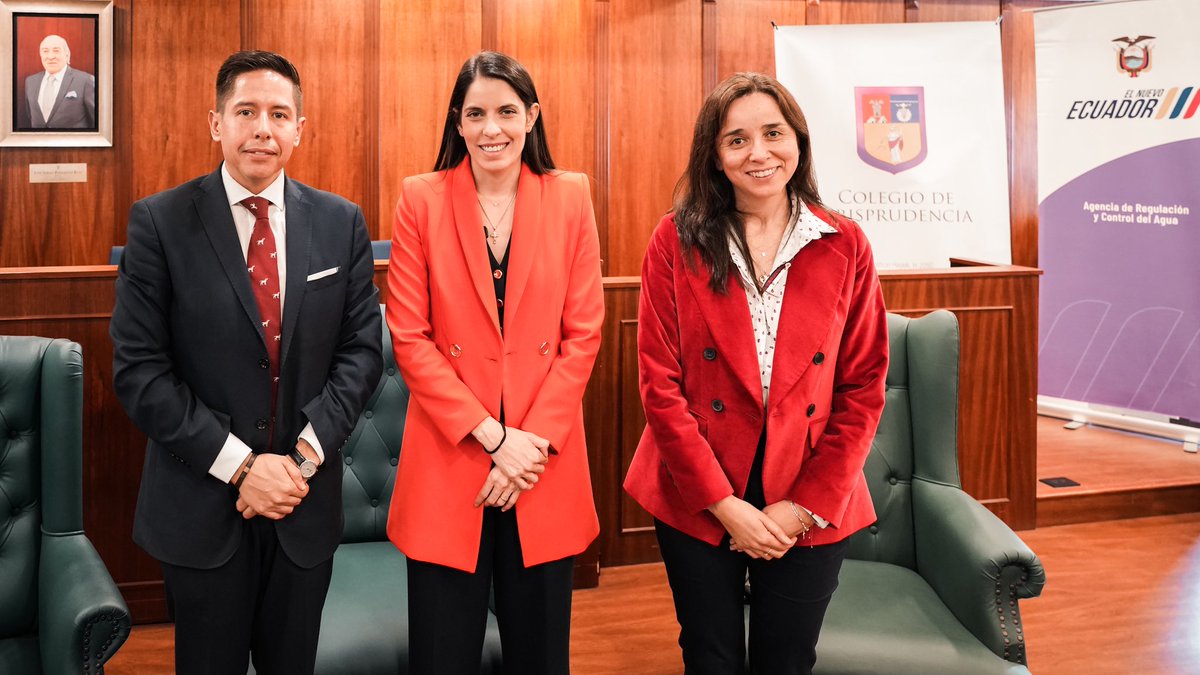 Junto a la <a href="/USFQ_Ecuador/">Universidad San Francisco de Quito</a>, realizamos una conferencia académica sobre regulación del agua. Daniela Limongi expuso los avances y desafíos del control en Ecuador, mientras Daniela Rivero, de la U. de Chile, compartió la experiencia chilena frente a la escasez hídrica.