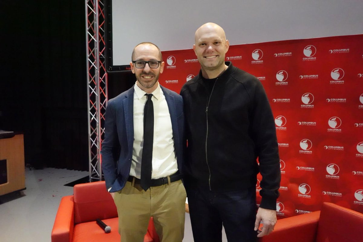 ColsCitySchools's tweet photo. New York Times best-selling author @jamesclear stopped by CCS to share powerful insights from his book, Atomic Habits with principals.  One habit at a time, our school leaders are planting strong school buildings and communities to grow future leaders. https://t.co/T5XLLnPKlr